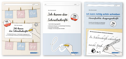 Ich kann die Schreibschrift + &Uuml;bungsheft 1 und 2 - Vereinfachte Ausgangsschrift - 3 Hefte - Katrin Langhans