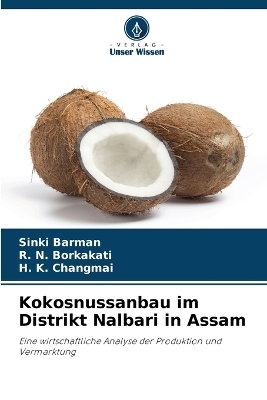 Kokosnussanbau im Distrikt Nalbari in Assam
