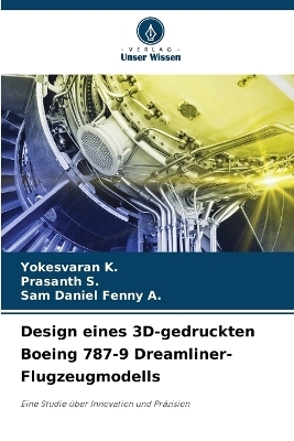 Design eines 3D-gedruckten Boeing 787-9 Dreamliner-Flugzeugmodells