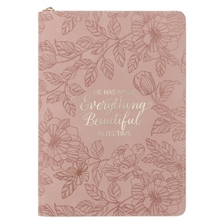 Journal Classic Zip Pink Everything Beautiful Ecc. 3:11