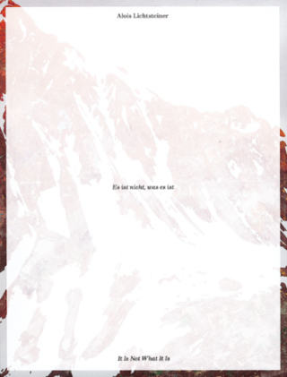 Alois Lichsteiner. Es ist nicht, was es ist