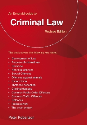 An Emerald Guide to Criminal Law