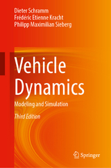 Vehicle Dynamics - Schramm, Dieter; Kracht, Frédéric Etienne; Sieberg, Philipp Maximilian