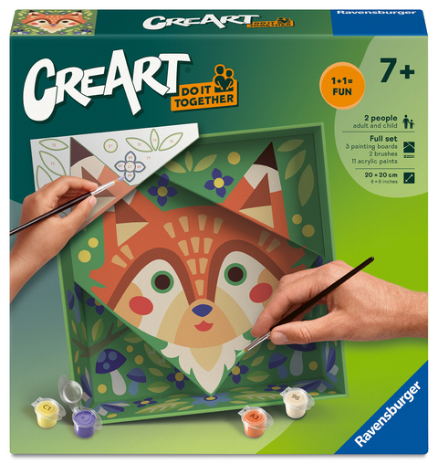 CreArt, Malen nach Zahlen Do it together - Fuchs
