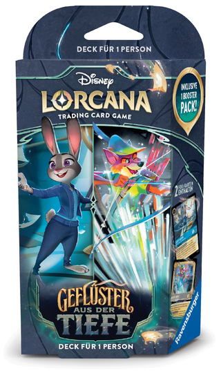 Disney Lorcana TCG: Geflüster aus der Tiefe - Einzelspieler Deck Saphir und Stahl (Deutsch)