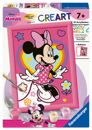 Ravensburger CreArt - Malen nach Zahlen 12023108 - Bezaubernde Minnie - Kinder ab 7 Jahren