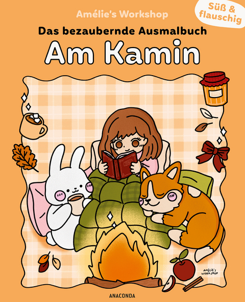 Süß und flauschig: Am Kamin - das bezaubernde Ausmalbuch