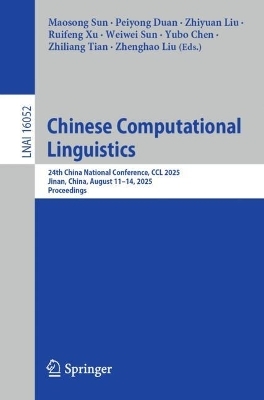 Chinese Computational Linguistics - 