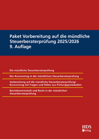 Paket Vorbereitung auf die mündliche Steuerberaterprüfung 2025/2026