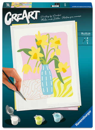 CreArt, Malen nach Zahlen Adults Trend - Narzissen