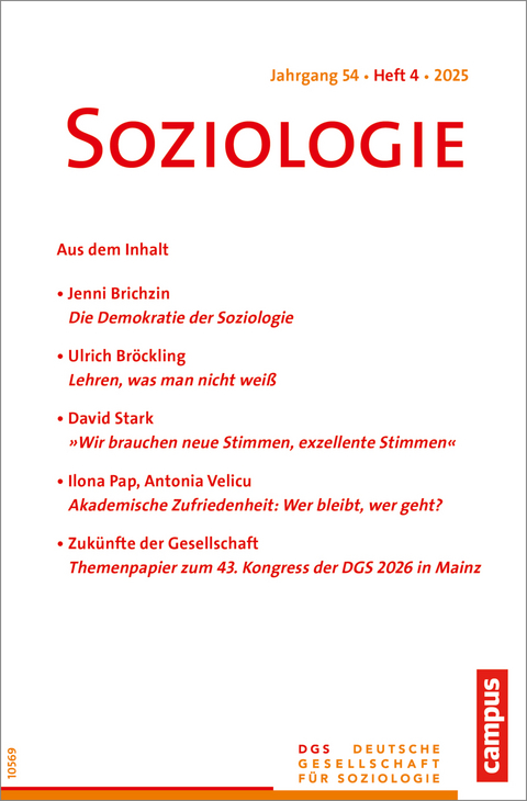 Soziologie 4/2025 - 
