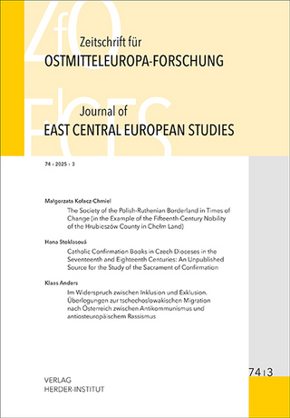 Zeitschrift für Ostmitteleuropa-Forschung (ZfO) 74/3 / Journal of East Central European Studies (JECES) 74/3