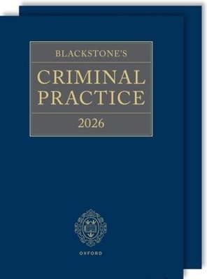 Blackstone's Criminal Practice 2026 (Digital Pack) - KC (Hon) Ormerod CBE  David; David Perry KC