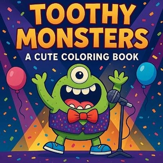 Toothy Monsters - A Cute Coloring Book
