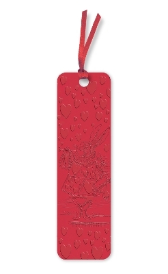 Alice's Adventures in Wonderland: White Rabbit Artisan Art Vegan Leather Bookmarks (pack of 10)