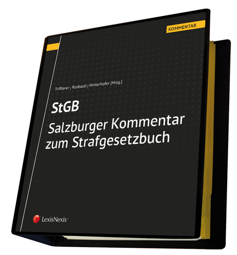 Salzburger Kommentar zum Strafgesetzbuch - Raphaela Bauer-Raschhofer, Alois Birklbauer, Karin Bruckmüller, Patrick Bugelnig, Benedikt Büger, Martin Daxecker, Jonas Divjak, Maria Eder-Rieder, Jan Feldmann, Margarethe Flora, Jana Germ, Sebastian Gölly, Jakob Hajszan, Günther Hauss, Hubert Hinterhofer, Friedrich Hintersteininger, Markus Höcher, Gudrun Hochmayr, Stefan Huber, Thomas Hufnagl, Robert Kert, Peter Komenda, Dörthe Korn, Heimo Lambauer, Marianne Lehmkuhl, Siegmar Lengauer, Caroline List, Patrick Madl, Rupert Manhart, Elisabeth Mayer-Vidovic, Vanessa McAllister, Florian Messner, Reinhard Moos, Verena Murschetz, Rainer J. Nimmervoll, Maria-Luise Nittel, Johannes Oberlaber, Francesco Obermayr, Babek Peter Oshidari, Konstantina Papathanasiou, Herbert Pfeifer, Eckhart Rainer, Günther Ramsauer, Susanne Reindl-Krauskopf, Felix Riffelsberger, Florian Roitner, Christian Rosbaud, Lisa Rösler, Alice Sadoghi, Farsam Salimi, Nina Marlene Schallmoser, Kurt Schmoller, Lisa Schmollmüller, Julia Schröder, Klaus Schwaighofer, Robert Seiler, Stefan Seiler, Florian Singer, Einhard Steininger, Kathrin Stiebellehner, Martin Stricker, Clemens Thiele, Alexander Tipold, Peter Tischler, Lara Unger, Petra Velten, Eva Wach, Jessica Wagner, Harald Winkler, Wolfgang Zagler, Fritz Zeder, Ingeborg Zerbes