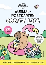 Comfy Life I 20 Ausmal-Postkarten
