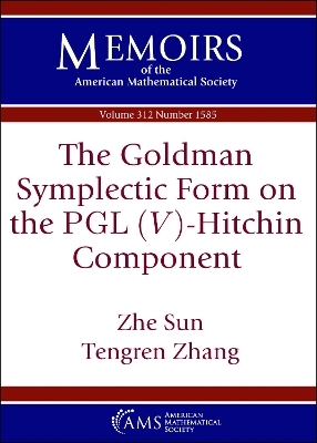 The Goldman Symplectic Form on the $/operatorname {PGL}(V)$-Hitchin Component