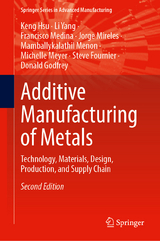 Additive Manufacturing of Metals - Hsu, Keng; Yang, Li; Medina, Francisco; Mireles, Jorge; Menon, Mamballykalathil; Meyer, Michelle; Fournier, Steve; Godfrey, Donald