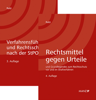 PAKET: Rechtsmittel und Urteile 4.Aufl + Verfahrensführung und Rechtsschutz nach der StPO 3.Aufl