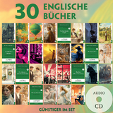 30 englische B&uuml;cher A2-B2 (+ 30 Audio-CDs) - Arthur Conan Doyle, Gilbert Keith Chesterton, Oscar Wilde, Edgar Allan Poe, Charles Dickens, Lewis Carroll, L. Frank Baum, John Ruskin, Hector Hugh Munro (Saki), F. Scott Fitzgerald, George Orwell, Mark Twain, Herbert George Wells