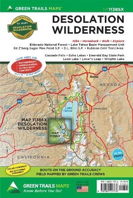 Desolation Wilderness, CA No. 1138sx - Green Trails Maps