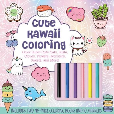 Cute Kawaii Coloring Kit -  Editors of Chartwell Books