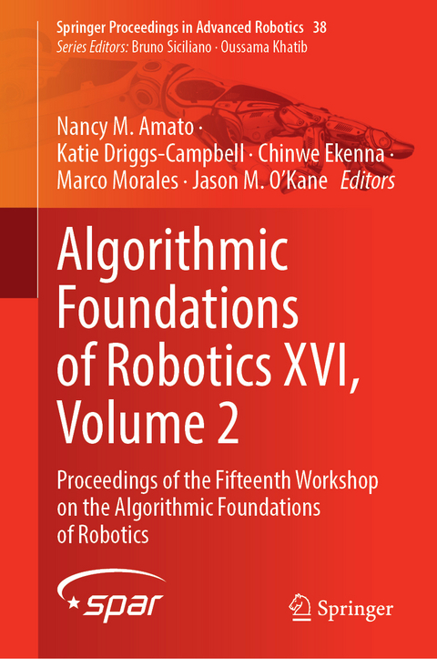 Algorithmic Foundations of Robotics XVI, Volume 2 - 