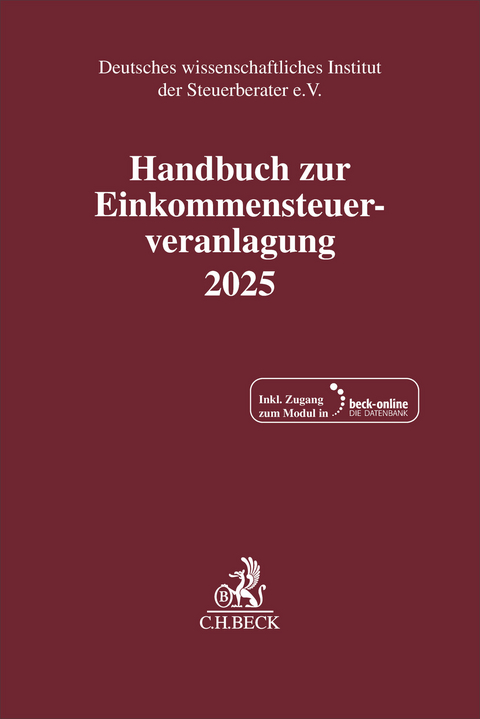 Handbuch zur Einkommensteuerveranlagung 2025. ESt 2025 - 