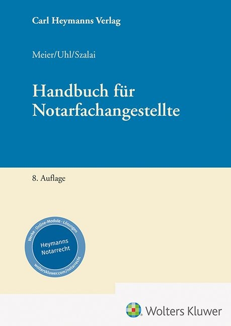 Handbuch f&uuml;r Notarfachangestellte