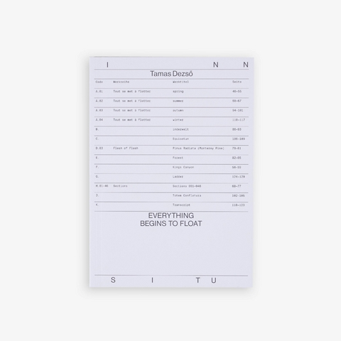 EVERYTHING BEGINS TO FLOAT - Tamas Dezs&ouml;