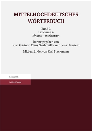 Mittelhochdeutsches Wörterbuch. Dritter Band, Lieferung 4