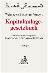 Kapitalanlagegesetzbuch. KAGB - Weitnauer, Wolfgang; Boxberger, Lutz; Anders, Dietmar