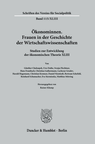 Ökonominnen. Frauen in der Geschichte der Wirtschaftswissenschaften