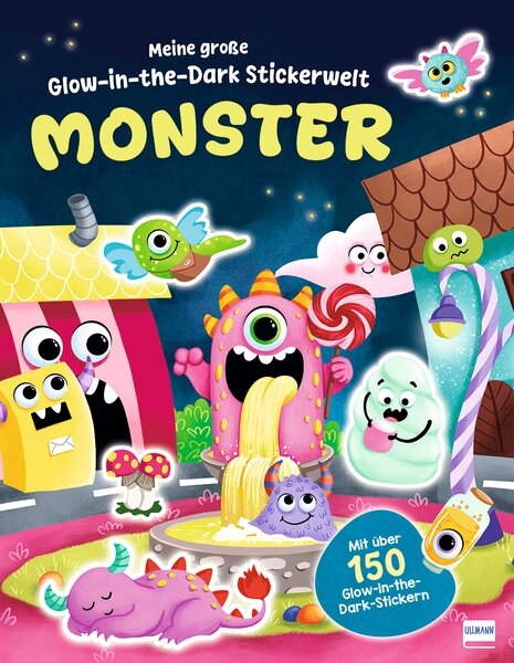 Meine gro&szlig;e Glow-in-the-Dark-Stickerwelt - Monster - 