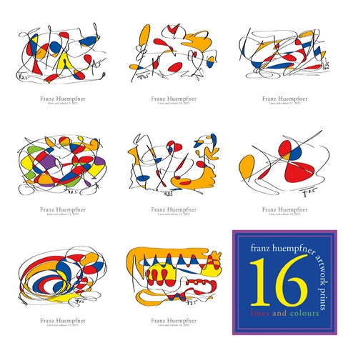 16 Artworks - lines and colours - Franz H&uuml;mpfner
