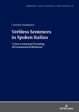 Verbless Sentences in Spoken Italian - Carmela Sammarco