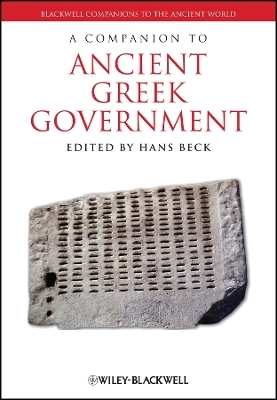 A Companion to Ancient Greek Government
