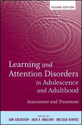 Learning and Attention Disorders in Adolescence and Adulthood – Assessment and Treatment, 2e