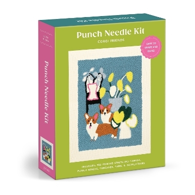Corgi Friends Punch Needle Kit -  Galison