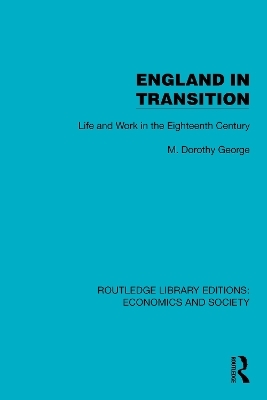 England in Transition - M. Dorothy George