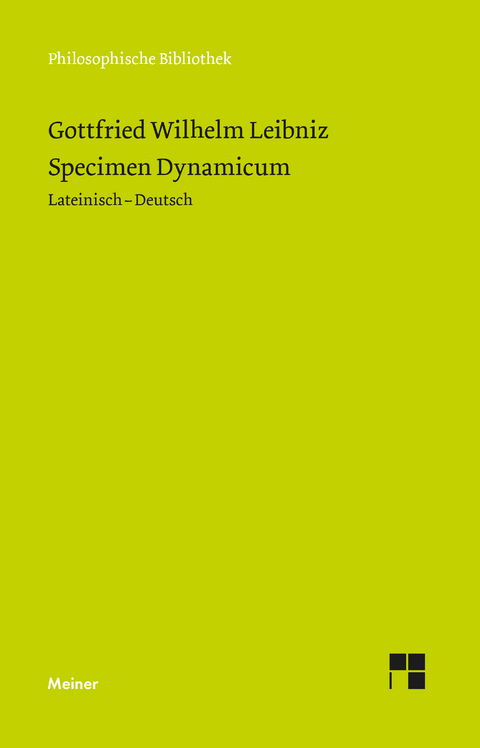 Specimen Dynamicum - Gottfried Wilhelm Leibniz