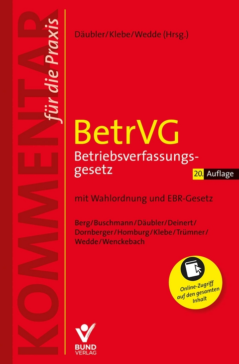BetrVG Betriebsverfassungsgesetz - 