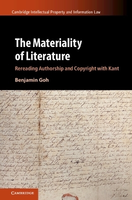 The Materiality of Literature - Benjamin Goh