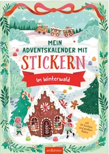 Mein Adventskalender mit Stickern &ndash; Im Winterwald