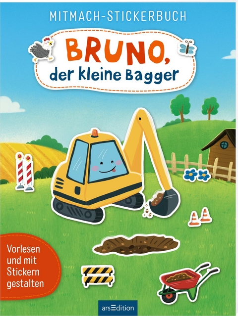 Mitmach-Stickerbuch &ndash; Bruno, der kleine Bagger - Joschi M&uuml;hl