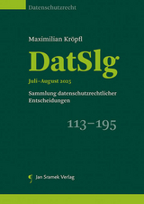 Sammlung datenschutzrechtlicher Entscheidungen (DatSlg) - Maximilian Kröpfl