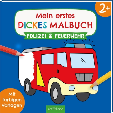 Mein erstes dickes Malbuch ab 2 &ndash; Polizei & Feuerwehr