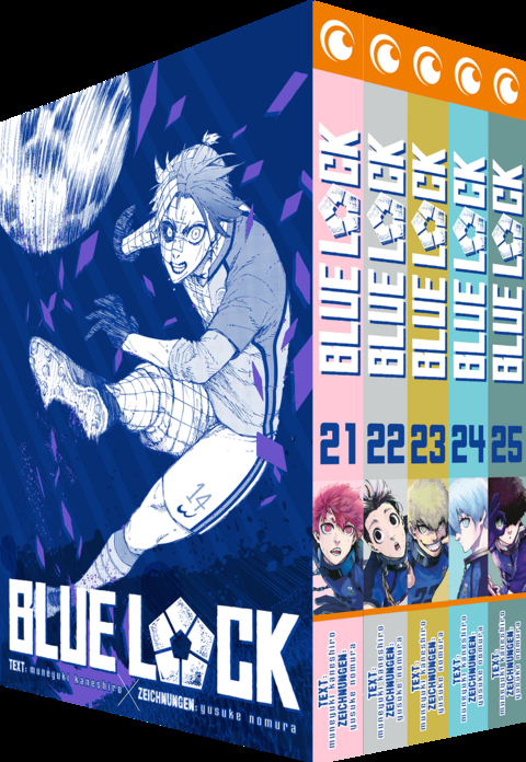 Blue Lock &ndash; Band 21-25 im Sammelschuber -  MUNEYUKI KANESHIRO