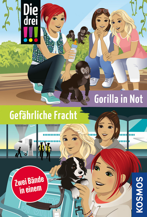 Die drei !!!, Gef&auml;hrliche Fracht / Gorilla in Not (Doppelband) - Ann-Katrin Heger, Henriette Wich